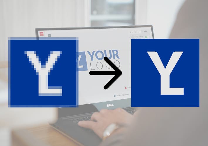 Exempel på resultat vid omritning från raster till vektor