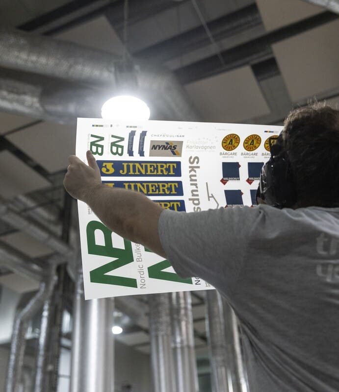 Sheets during the printing process